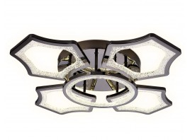  Потолочный светодиодный светильник с пультом FA576/4+1 DCH черный хром 106W 620*620*120 (ПДУ РАДИО 2.4G)