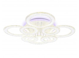  Управляемый потолочный светодиодный светильник FA8854/4+4 WH белый 208W 3000K+6400K/3000K/6400K/4200K+4200K 750*750*120 (ПДУ РАДИО 2.4G)