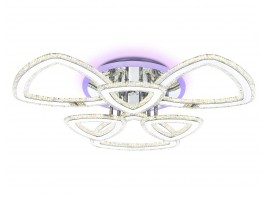  Управляемый потолочный светодиодный светильник FA8861/3+3 CH хром 153W 3000K+6400K/3000K/6400K/4200K+4200K 670*610*130 (ПДУ РАДИО 2.4G)