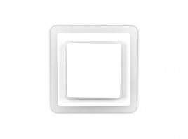  Настенный светодиодный светильник с акрилом FW106 WH/S белый/песок LED 3000K/6400K 18W 240*220*50