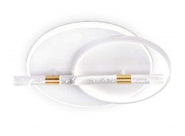  Потолочный светодиодный светильник с пультом FL5007 WH/GD белый/золото 3000K/4200K/6400K 72W 565*460*92.5 (ПДУ РАДИО 2.4G)