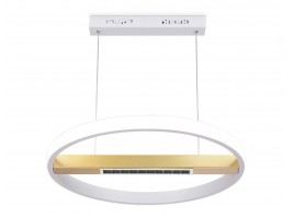  Подвесной светодиодный светильник с пультом управления FL51488 WH/GD белый/золото 62W 3000K-6400K D600*1000 (ПДУ ИК)