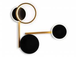  Настенный поворотный светодиодный светильник FL5198 SBK/GD черный песок/золото LED 3000K 13W 445*400*60