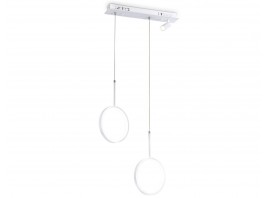  Подвесной светодиодный светильник с пультом FL5272/2+1 WH белый 38W 3000K/4200K/6400K+4200K 500*90*1200 (ПДУ ИК)