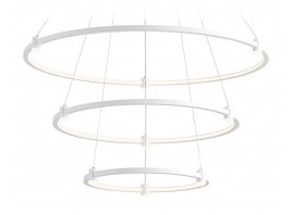  Подвесной светодиодный светильник FL5511/3+9 WH белый 90W 3000K/4200K/6400K D800/600/400*1300 (без ПДУ)