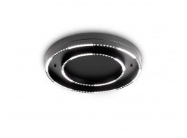  Потолочный светодиодный светильник FL5822 BK черный 55W 3000K/4200K/6400K D600*75 (без ПДУ)