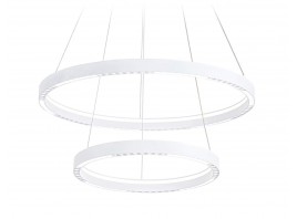  Подвесной светодиодный светильник FL5862/2 WH белый 45W 3000K/4200K/6400K D600/400*830 (без ПДУ)