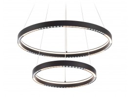  Подвесной светодиодный светильник FL5865/2 BK черный 45W 3000K/4200K/6400K D600/400*830 (без ПДУ)