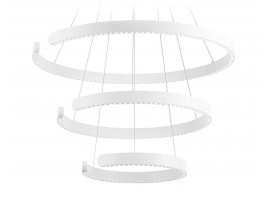  Подвесной светодиодный светильник FL5887/3 WH белый 90W 3000K/4200K/6400K D800/600/400*1200 (без ПДУ)