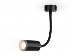  Светильник настенно-потолочный гнущийся с выключателем FW2470 BK черный GU10 max 12W D55*L100*H300