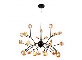  Подвесная люстра TR3013/27 DCF/TI темный кофе/янтарь G4/27 max 20W D750*650