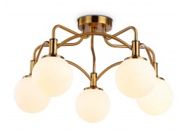  Подвесная люстра TR3212/5 GD/FR золото/белый матовый  E27*5 max 40W D560*302