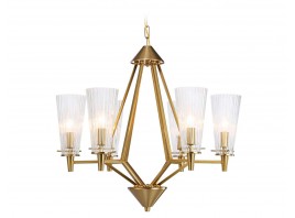  Подвесная люстра TR3231/6 BS/FR латунь/белый матовый E14*6 max 40W D610*585