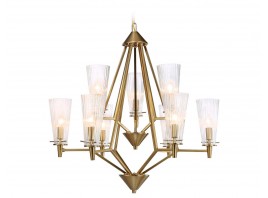  Подвесная люстра TR3233/6+3 BS/FR латунь/белый матовый E14*9 max 40W D730*720