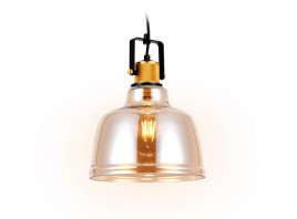  Подвесной светильник TR3526 SB/TI бронза/янтарь E27 max 40W D220*1000