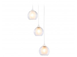  Подвесной светильник TR3540/3 WH/CL/FR белый/прозрачный/белый матовый E27*3 max 40W D281*800