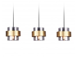  Подвесной светильник со сменной лампой TR3652/3 GD/SM золото/дымчатый E27/3 max 40W 820*180*700