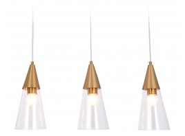  Подвесной светильник TR3669/3 BS/CL латунь/прозрачный E14/3 max 40W 590*120*850