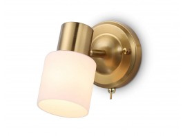  Накладной спот с выключателем TR3967 BS/FR латунь/белый матовый  E27 max 40W 140*80*194