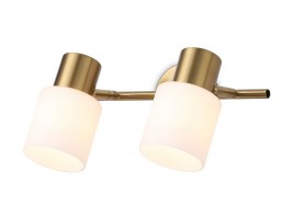  Настенно-потолочный спот TR3969/2 BS/FR латунь/белый матовый  E27*2 max 40W 260*80*210