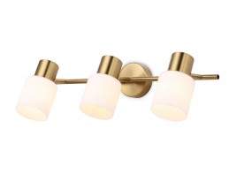  Настенно-потолочный спот TR3972/3 BS/FR латунь/белый матовый  E27*3 max 40W 460*80*140