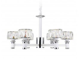  Подвесная светодиодная люстра TR4518/6 WH/CH белый/хром 120W D730*370 (Без ПДУ)