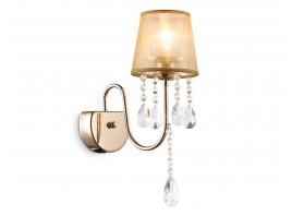  Настенный светильник с абажуром и хрусталем TR4596 GD золото E14 max 40W 460*140*250