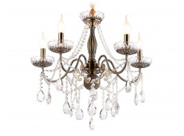  Подвесная классическая люстра с хрусталем TR4949/5 SB/CL бронза/прозрачный E14/5 max 40W D620*585
