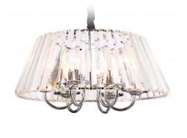  Подвесная люстра с хрусталем TR5038/6 CH/CL хром/прозрачный E14/6 max 40W D496*256