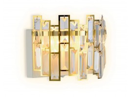  Настенный светильник с выключателем TR5055 GD/WH/CL золото/белый/прозрачный E14/2 max 40W 250*200*140