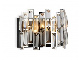  Настенный светильник с выключателем TR5056 CH/BK хром/черный E14/2 max 40W 250*200*140