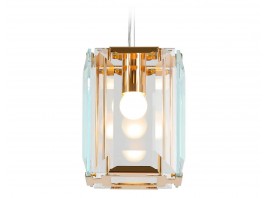  Подвесной светильник с хрусталем TR5108 GD/CL золото/прозрачный E27/1 max 40W 150*150*1200