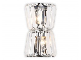  Настенный светильник с хрусталем TR5217/2 СН/CL хром/прозрачный E14/2 max 40W 245*150*110