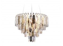  Подвесная люстра с хрусталем TR5256/8 SGD/CL золото/прозрачный E27*8 max 40W D500*350