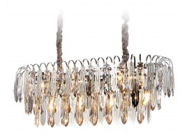  Подвесная люстра с хрусталем TR5259/10 CH/CL хром/прозрачный E27*10 max 40W 800*300*270