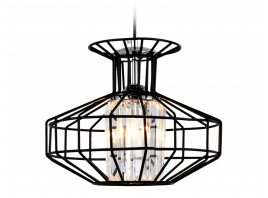 Подвесной светильник в стиле лофт TR5850 BK/CL черный/прозрачный E27 max 40W D240*1200