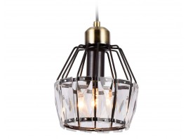  Подвесной светильник с хрусталем TR5875 DCF/SB темный кофе/бронза E14 max 40W D150*650