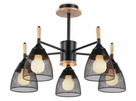  Подвесная люстра TR8015/5 BK черный E27*5 max 40W D600*385