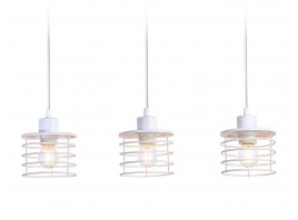  Подвесной светильник в стиле лофт TR8072/3 WH белый E27*3 max 40W 582*120*1040