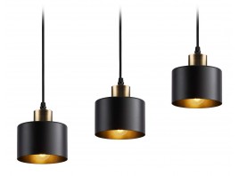  Подвесной светильник в стиле лофт TR8118/3 BK/BS черный/латунь E27*3 max 40W 580*120*970