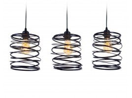  Подвесной светильник в стиле лофт TR8403/3 BK черный E27/3 max 60W 720*180*1000