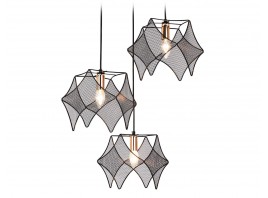  Подвесной светильник в стиле лофт TR8427/3 BK/GD черный/золото E14/3 max 40W D510*1000