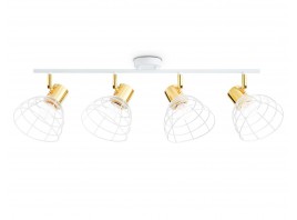  Настенно-потолочный спот в стиле лофт TR8603/4 WH/GD белый/золото E27*4 max 40W 465*154*230