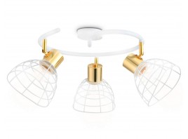  Настенно-потолочный спот в стиле лофт TR8605/3 WH/GD белый/золото E27*3 max 40W D325*230