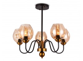  Подвесная люстра со сменной лампой TR9057/5 DCF/TI темный кофе/янтарь E27 max 40W D650*572