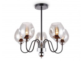  Подвесная люстра TR9058/5 BK/SM черный/дымчатый E27 max 40W D650*572