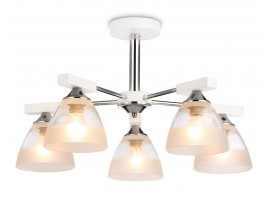  Подвесная люстра TR9093/5 WH/CH белый/хром E27*5 max 40W D570*270