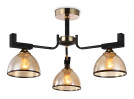  Подвесная люстра TR9098/3 BK/GD/TI черный/золото/янтарь E27*3 max 40W D600*316