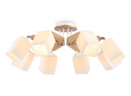  Подвесная люстра TR9522/8 WH/GD/FR белый/золото/белый матовый E27*8 max 40W D790*260