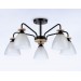 Светильник подвесной TR9571/5 BK/FR черный/белый матовый E27/5 max 40W D620*250